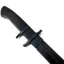 Black 11.9 Inch Training Knife - Solid Rubber Contact Prop with Safe Blade-4