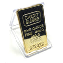 Gold Credit Suisse One Ounce Ingot Replica Prop-1