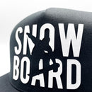 Snowboard Raised Lettering Trucker-2