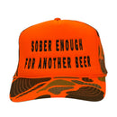Sober Enough for Another Beer Camo Hat Custom Embroidered-1