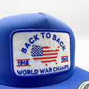 Back to Back World War Champs Patriotic Military Veterans Trucker-2