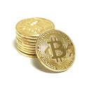 Gold Plated Bitcoin Cryptocurrency BTC Collectible Replica Display Prop-1