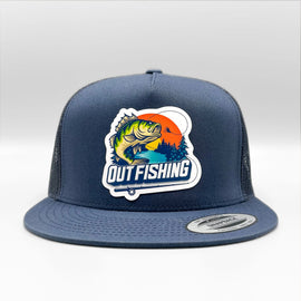 Out Bass Fishing Retro Trucker