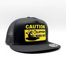 Beavers "Caution Slippery When Wet" Funny Trucker Hat-6