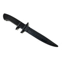 Black 11.9 Inch Training Knife - Solid Rubber Contact Prop with Safe Blade-1