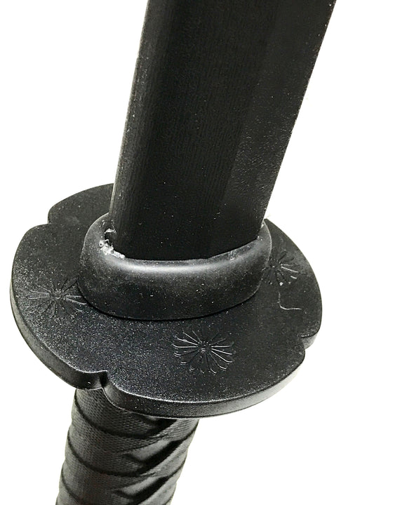 Poly 39 Inch Black Bokken Katana Sword Full Contact Stunt Prop - Perfect for Training