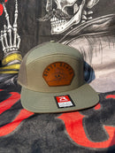Olive Green Richardson 7 Panel Tombstone Patch-1