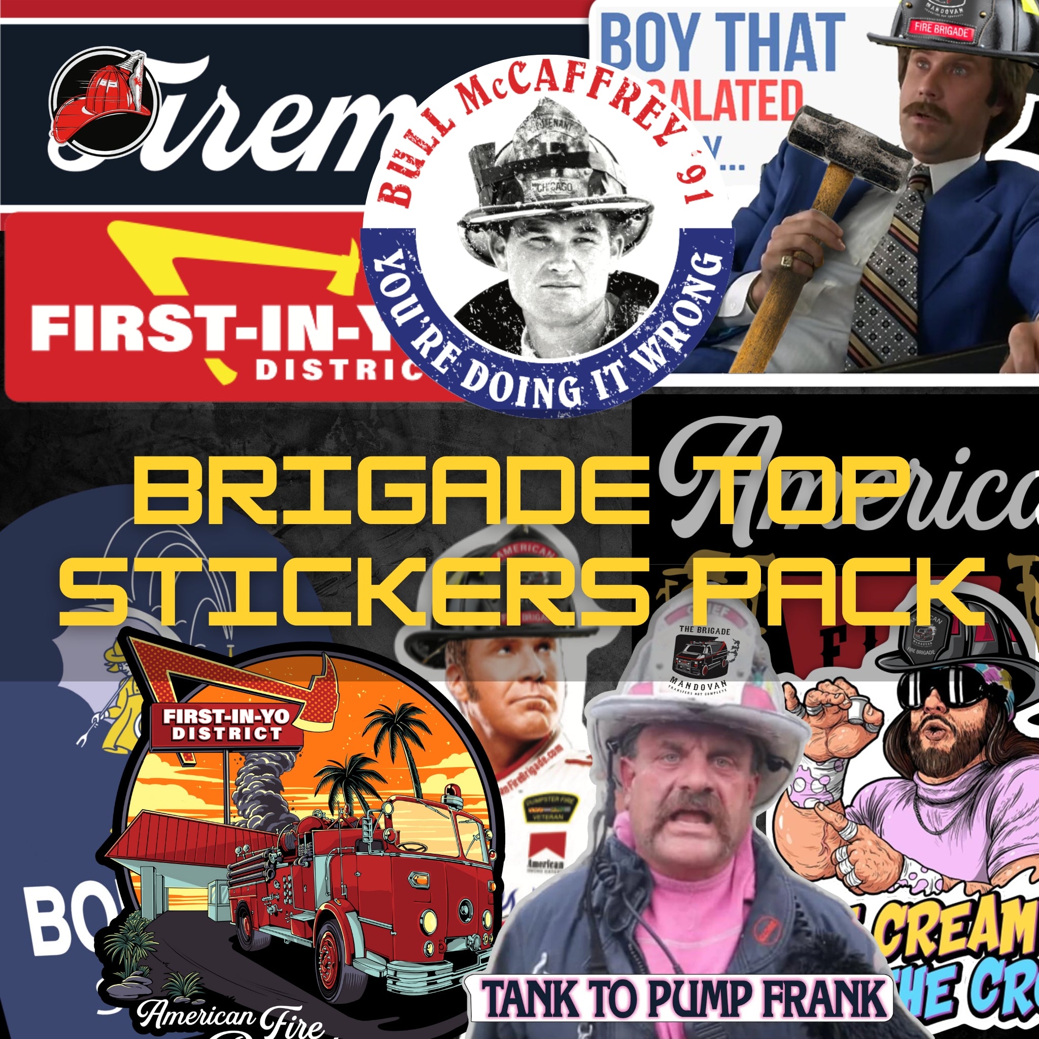 Brigade TOP Stickers 6 - Pack