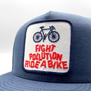 Fight Pollution Ride a Bike Trucker Hat-2