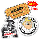 Ultra Firefighter Sticker 3 Pack-1