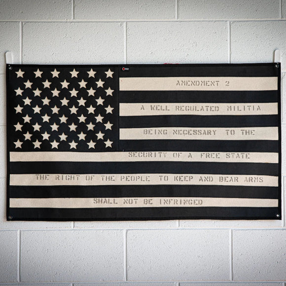 American Flag - Combat Boot Leather - Second Amendment