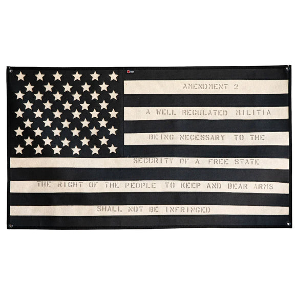 American Flag - Combat Boot Leather - Second Amendment