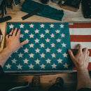 American Flag - Fire Hose & Arid Border-4