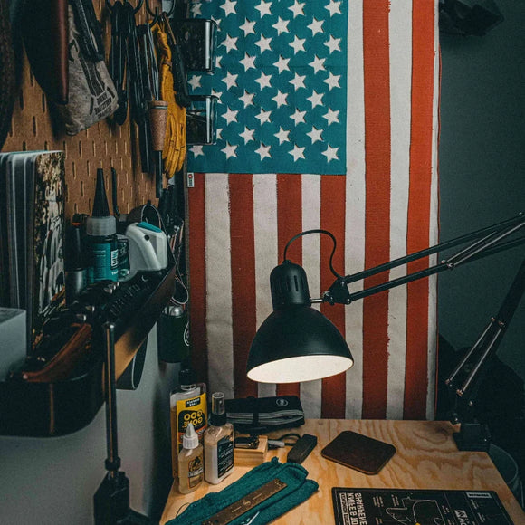 American Flag - Fire Hose & Arid Border