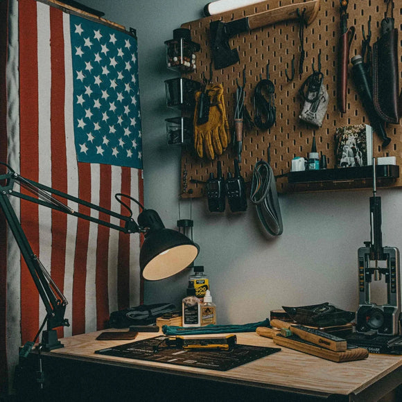 American Flag - Fire Hose & Arid Border