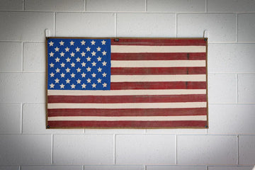 American Flag - Fire Hose - Vintage - 0