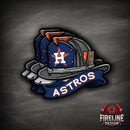 MLB Fire Helmet Sticker - 3 PACK-4