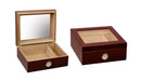 Cigar Humidor - Desktop with glass top, hygrometer and humidifier-1