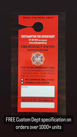 Emergency Door Hanger - 0
