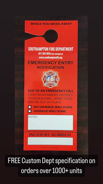 Emergency Door Hanger - 0