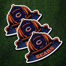 NFL Fire Helmet Stickers - 3 Pack-3