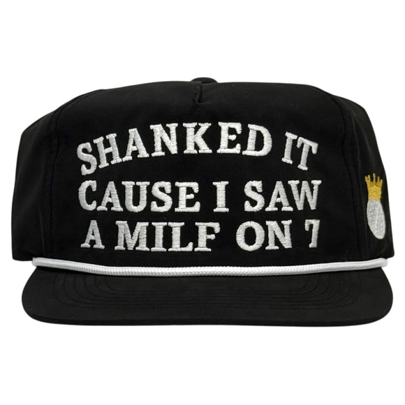 Shanked It Golf Rope Hat Custom Embroidered