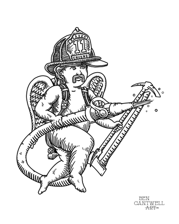 Firefighter Cherub