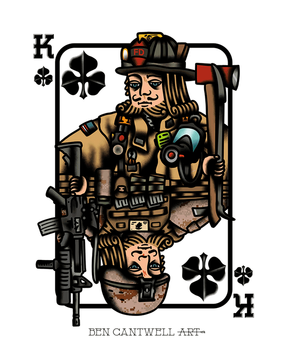 King of Clubs - Firefighter / Marine