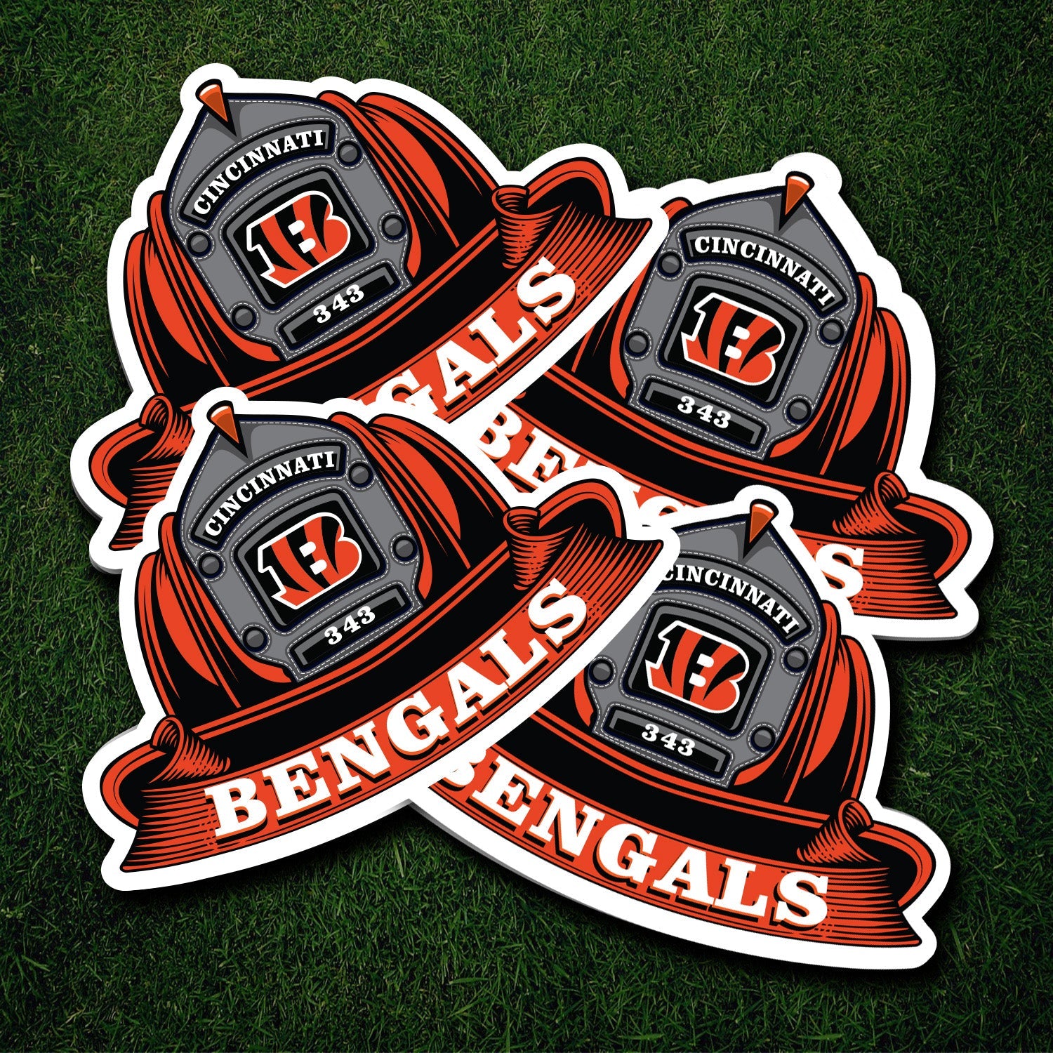 fire football helmet stripes NFL Fire Helmet Stickers