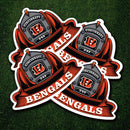 NFL Fire Helmet Stickers - 3 Pack-4