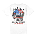 Born & Raised 'Merica T-Shirt - White | The Brave Ones-2