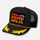 BORN TO RAISE HELL CURVED BILL PATCH HAT-9