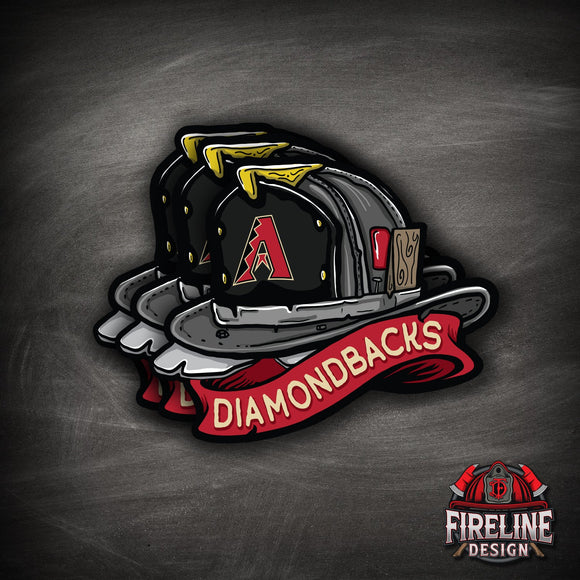 MLB Fire Helmet Sticker - 3 PACK