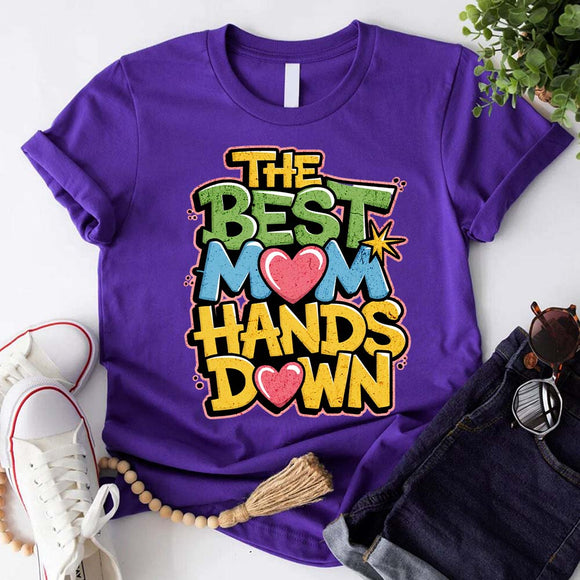 Best Mom Hands Down Shirts – Cute & Trendy Mother’s Day Gift Tees