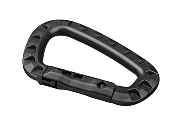 Hard Polymer D-Ring Carabiners (7 colors)