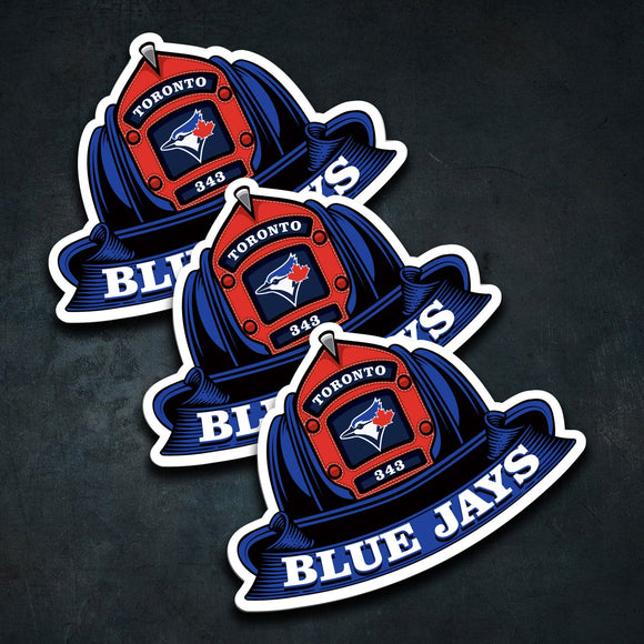 MLB (AL) Fire Helmet Stickers - 3 Pack