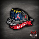 MLB Fire Helmet Sticker - 3 PACK-6