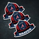 MLB (NL) Fire Helmet Stickers - 3 Pack-3