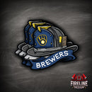MLB Fire Helmet Sticker - 3 PACK-7