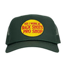 YES I WORK AT BACK SHOTS PRO SHOP Hat Custom Embroidered-8
