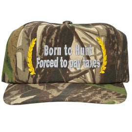 Born to Hunt Forced to Pay Taxes Hat Custom Embroidered - 0