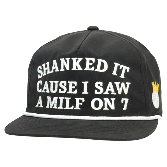 Shanked It Golf Rope Hat Custom Embroidered