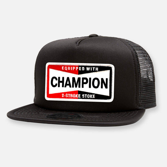 CHAMPION PIT CREW FLAT BILL PATCH HAT