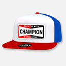 CHAMPION PIT CREW FLAT BILL PATCH HAT-5