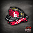 MLB Fire Helmet Sticker - 3 PACK-8