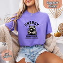 Comfort Colors Energy Unmatched Raccoon Coffee Funny T-Shirt-1