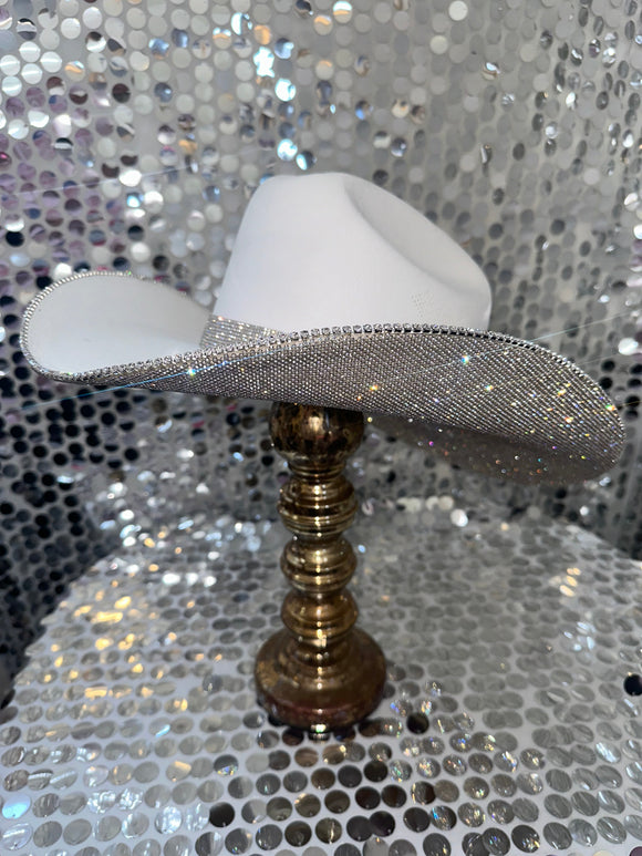 The original "Rhinestone Cowgirl" - underneath brim only