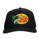YES I WORK AT BACK SHOTS PRO SHOP Hat Custom Embroidered-1