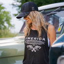 Women's Unalienable Rights Muscle Tank - Black-2