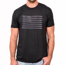 Men's Murdered Out American Flag Patriotic T-Shirt-2